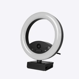Arozzi Occhio True Privacy Ring Light2 MP 1920 x 1080 px USB 2.0 Czarny AZ-OCCHIO-RL - Kamery internetowe - miniaturka - grafika 1