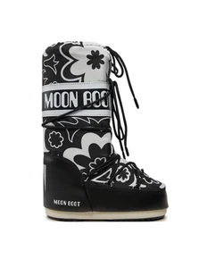 Moon Boot Śniegowce Mb Icon Flower 80D1402940 Czarny - Śniegowce damskie - miniaturka - grafika 1