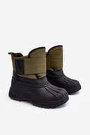 Śniegowce damskie - Dziecięce Śniegowce Na Rzep Ocieplane Khaki Big Star Mm374123-30 - miniaturka - grafika 1