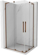 Kabiny prysznicowe - Mexen Velar L Duo kabina prysznicowa rozsuwana 100x90 cm, transparent, różowe złoto - 871-100-090-02-03-60 - miniaturka - grafika 1