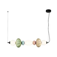 Lampy sufitowe - Lampa wisząca TORDI LED 24W Ciepła biel 2835lm beżowa wym: 120 x 90 x 20 cm Italux - miniaturka - grafika 1