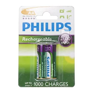 Akumulator AA PHILIPS R6B2A260/10, Ni-MH, 2600 mAh, 1.2 V - Ładowarki i akumulatory - miniaturka - grafika 1