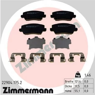 Klocki hamulcowe - komplet ZIMMERMANN 22904.175.2 - Klocki hamulcowe - miniaturka - grafika 1