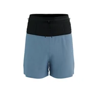Spodnie sportowe damskie - COMPRESSPORT Spodenki biegowe TRAIL RACING OVERSHORT denim - miniaturka - grafika 1