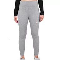 Legginsy - ALPHA INDUSTRIES Damskie legginsy Basic Sl Wmn Spodnie, Szaro-wrzosowy - biały, M - miniaturka - grafika 1