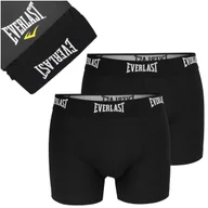 Majtki męskie - Everlast Bokserki Męskie Bawełniane Czarne 2 sztuki Rozmiar XXL - miniaturka - grafika 1