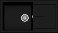 Zlewozmywaki - Zlew PLADOS INFINITY 86,10 DEEP BLACK (czarny mat N6) (NF8610N6) - miniaturka - grafika 1