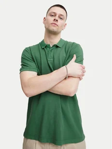 Blend Polo 20715297 Zielony Regular Fit - Koszulki męskie - miniaturka - grafika 1
