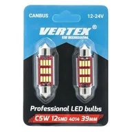 Żarówki samochodowe - CANBUS AMiO Led 12smd 4014 festoon 39mm white 12v/24v AMI-01290 - miniaturka - grafika 1