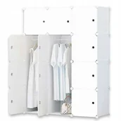 Meble do przedpokoju - Szafa Modułowa Garderoba Szafka Regał Półka Biała - miniaturka - grafika 1