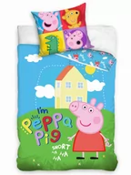 Pościel dla dzieci - Pościel 160x200 bawełniana Świnka Peppa domek - miniaturka - grafika 1