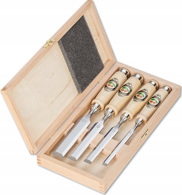 Kirschen Firmer Chisel Set 1141 HK in Wooden Box 1141000