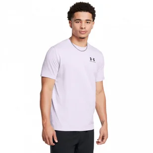Męski t-shirt z nadrukiem Under Armour UA M Sportstyle LC SS - fioletowy - UNDER ARMOUR - Koszulki sportowe męskie - miniaturka - grafika 1