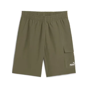 Męskie szorty bojówki Essentials 9" z logo No.1 PUMA Loden Green - Spodnie sportowe męskie - miniaturka - grafika 1