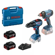 Zestawy elektronarzędzi - BOSCH ZESTAW COMBO 18V GDX 18V-285 + GSR 185-LI 2*2.0AH - miniaturka - grafika 1