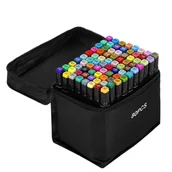 Kredki, ołówki, pastele i pisaki - Markery alkoholowe 80 szt. dwustronne pisaki - miniaturka - grafika 1