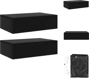 vidaXL Pokrowce na meble ogrodowe 2 szt. 12 oczek 325x205x90 cm - Pokrowce ochronne na meble ogrodowe - Pokrowce na meble ogrodowe - miniaturka - grafika 1