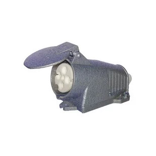 Gniazdo metalowe stałe GS324M, 32A/400V 3P+Z okrągłe IP44 - Gniazdka elektryczne - miniaturka - grafika 1