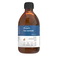 Witaminy i minerały - Vitaler's, Tran norweski Omega-3 1200 mg, Pomarańczowy, 250 ml - miniaturka - grafika 1