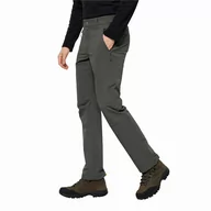 Spodnie sportowe męskie - Męskie spodnie softshellowe Jack Wolfskin ACTIVATE XT PANTS M slate - 50L - miniaturka - grafika 1