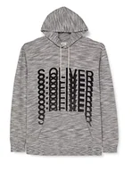 Bluzy męskie - s.Oliver Big Size Bluza męska z długim rękawem, biała, 5XL, biały, 5XL - miniaturka - grafika 1