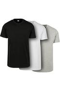 Koszulki męskie - Urban Classics T-shirt męski (3 sztuki), czarny/biały/szary., S - miniaturka - grafika 1