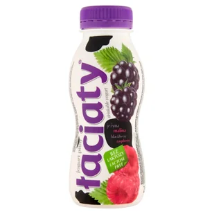 Jogurt Pitny Łaciaty Bez Laktozy Jeżyna - Malina Butelka 250 Ml Pet - Soki i napoje niegazowane - miniaturka - grafika 1