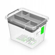Pojemniki kuchenne - Organizer pojemnik plastikowy ANTYBAKTERYJNY 2,5l - miniaturka - grafika 1