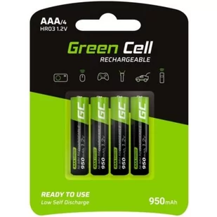 Green Cell Akumulator Green Cell 4x AAA HR03 950mAh GR03 - Ładowarki i akumulatory - miniaturka - grafika 1