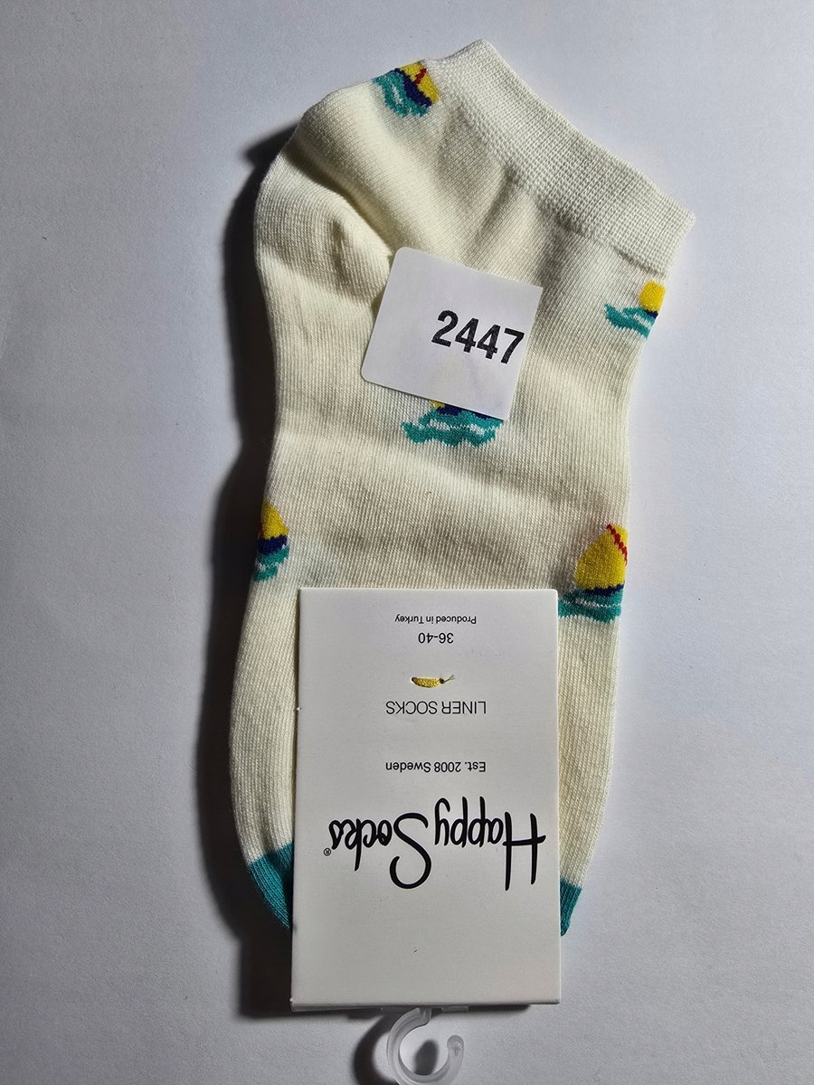 Kolorowe skarpety Happy Socks stopki unisex rozmiar 36-40 (2447)