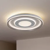 Lampy sufitowe - Näve Lampa sufitowa LED Doira, biała, metal, Ø 50 cm, CCT, pilot - miniaturka - grafika 1