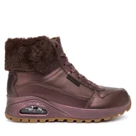 Botki damskie - Botki Skechers Uno Rugged 167821/BRN Brązowy - miniaturka - grafika 1
