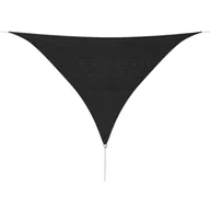 Parasole ogrodowe - vidaXL vidaXL Żagiel przeciwsłoneczny 3,6x3,6x3,6 m, trójkąt, HDPE Antracyt - miniaturka - grafika 1