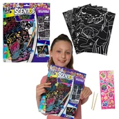 Książki o muzyce - Scentos Pachnący Zestaw Kreatywna Teczka Scratch Art Zdrapywanki 3+ - miniaturka - grafika 1