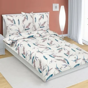 Bellatex Pościel bawełniana Klas beżowy, niebieski, 140 x 220 cm, 70 x 90 cm, 140 x 220 cm, 70 x 90 cm - Pościel - miniaturka - grafika 1