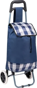 Slazenger Wózek torba na kólkach na zakupy ze stelażem 31l niebiesko biały - Torby i wózki na zakupy - miniaturka - grafika 1