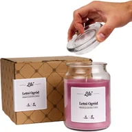Świece - Świeca zapachowa w słoiku duża Lile Candle Senses Letni Ogród 500g - miniaturka - grafika 1