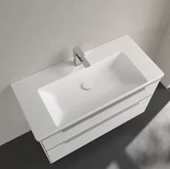 Umywalki - Villeroy & Boch Subway 3.0 Umywalka meblowa 100x47 cm bez przelewu jeden otwór na baterię biały mat z powłoką CeramicPlus 4A70A2RW - miniaturka - grafika 1