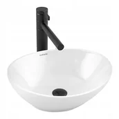 Umywalki - Umywalka Nablatowa Fiesta Calani White - miniaturka - grafika 1