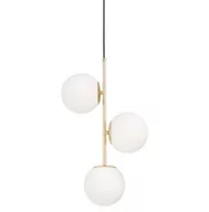 Lampy sufitowe - Lumina Deco Deco NOWOCZESNA LAMPA WISZĄCA ZŁOTA STELVIO W3 LDP 6041-3 (GD) - miniaturka - grafika 1