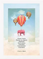 Ramki na zdjęcia - Ramka na zdjęcia 21x30 cm POSTERGALERIA, drewniana, biała - miniaturka - grafika 1