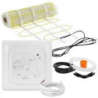 Ogrzewanie podłogowe - Mata grzewcza pod płytki MISSION AIR MA-160W/m 10 m² (20 m x 50 cm) + regulator Aries Biały - miniaturka - grafika 1