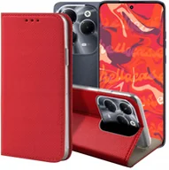 Etui i futerały do telefonów - ETUI Z KLAPKĄ DO INFINIX HOT 40 PRO CZERWONE ZAMYKANE MAGNETYCZNE KABURA - miniaturka - grafika 1