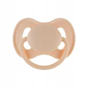 Smoczki uspokajające - CANPOL 23/223 _cre smoczek uspokajający kauczukowy 0-6m okrągły NUDE kremowy - miniaturka - grafika 1