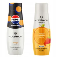 Syropy i koncentraty owocowe - Zestaw 2 koncentratów do wody. Sodastream Pepsi MAX Mango + Mango Orange - miniaturka - grafika 1