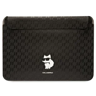 Karl Lagerfeld Sleeve KLCS16SAKHPCK 16" czarny/black Saffiano Monogram Choupette - Etui i futerały do telefonów - miniaturka - grafika 5