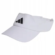 Czapki i chusty sportowe męskie - Daszek adidas Aeroready Visor HT2042 biały - miniaturka - grafika 1