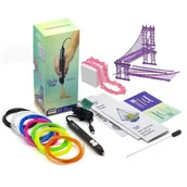 Długopisy 3D - 3Doodler FLOW ESSENTIALS ZESTAW DŁUGOPISU DO DRUKOWANIA 3D + 8 SZT RÓŻNOKOLOROWYCH SZPUL FILAMENTU 1,75MM FLOW - miniaturka - grafika 1