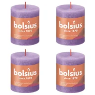 Aromaterapia - Świece pieńkowe Shine, 4 szt., 80x68 mm, żywy fiolet Lumarko! - miniaturka - grafika 1