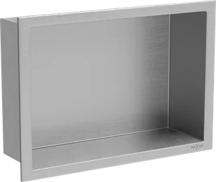Mexen X-Wall-R półka wnękowa z kołnierzem 30 x 20 cm, inox - 1910302010 - Półki łazienkowe - miniaturka - grafika 1